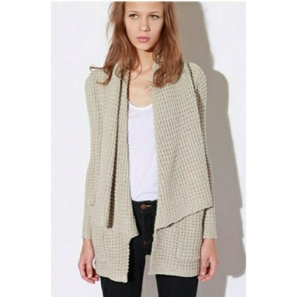 UO ByCorpus shawl collar open drape cardigan